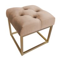 Pufa CHESTERFIELD LOFT ławka postawa złota MG06