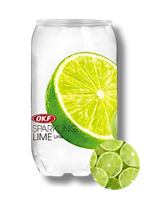 OKF Sparkling Lime, napój gazowany o smaku limonki 350ml