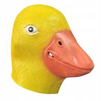 Maska na twarz Kaczka Maska Kaczuszka Kaczor Kostium na Halloween lateks