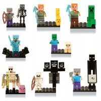 MEGA figurki stwory 16szt +karta lego i minecraft