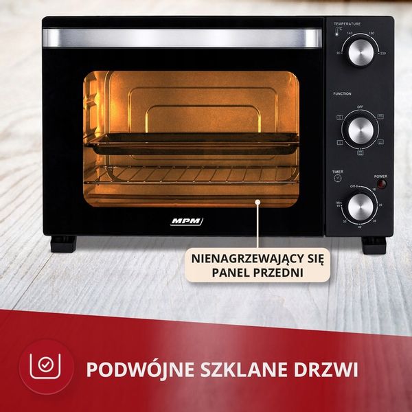 Piekarnik mini elektryczny z termoobiegiem 22 l MPM MPE-14/T zdjęcie 9