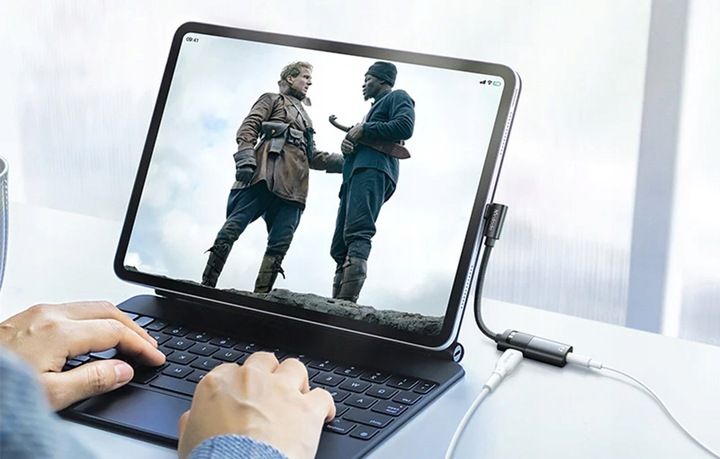 MCDODO PRZEJŚCIÓWKA ADAPTER USB TYP C DO AUX + USB-C DO SŁUCHAWEK ŁADOWANIA zdjęcie 9