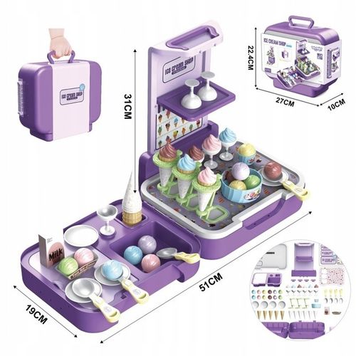 LODZIARNIA KAWIARNIA PRZENOŚNA WALIZKA Z LODAMI SKLEPIK KUCHNIA na Arena.pl