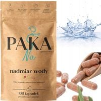 NA NADMIAR WODY W ORGANIZMIE ODCHUDZANIE REDUKCJA METABOLIZM PAKA 100KAPS.