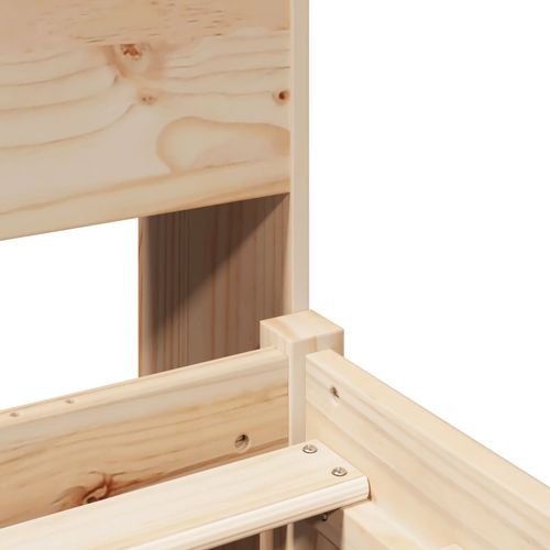 Łóżko z regałem, bez materaca, 90x200 cm, sosnowe na Arena.pl