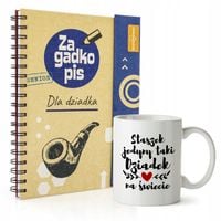 ZESTAW PREZENTOWY DLA DZIADKA ZAGADKOPIS + KUBEK prezent dla dziadka