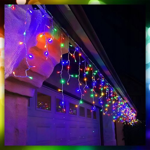 SOPLE LAMPKI CHOINKOWE ŚWIATEŁKA 300 LED 12M GRUBY KABEL FLASH ZEWNĘTRZNE na Arena.pl