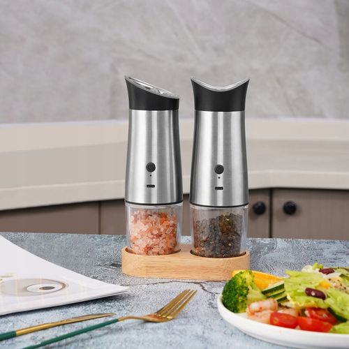 ZESTAW MŁYNKÓW GRAWITACYJNYCH DO PIEPRZU SOLI LED na Arena.pl