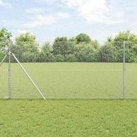 Ogrodzenie heksagonalne Srebrny 1,2 x 10 m Stal galwanizowana