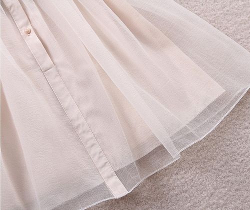 SUKIENKA TUTU SZYFON KOŁNIERZYK BIAŁA Rozmiary - S na Arena.pl