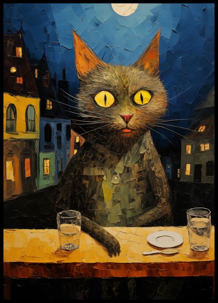 Plakat 64x90cm Nocny Obserwator zdjęcie 2