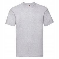 T-SHIRT KOSZULKA FRUIT OF THE LOOM heath. grey S