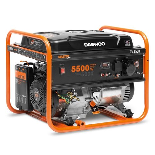 DAEWOO GDA 6500 AGREGAT GENERATOR PRĄDOTWÓRCZY 1x16A, 1x32A AVR MOC 5,5kW - OFICJALNY DYSTRYBUTOR - AUTORYZOWANY DEALER DAEWOO na Arena.pl