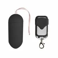 easytoys jajko wibracyjne black - 10 trybow, pilot bezprzewodowy