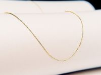 Złoty łańcuszek 333 splot ankier 50cm chrzest na prezent klasyczny wzór