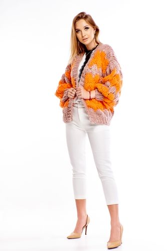 Oversize'owy sweter w pasy - Multikolor U na Arena.pl