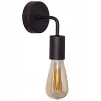 Lampa ścienna kinkiet retro loft czarny metalowy do sypialni salonu Abruzzo