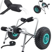 15751 Wózek transportowy do kajaka pontonu łodzi na dużych kołach