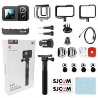 kamera sportowa sjcam sj20 + akumulatorowy uchwyt do kamery 4k dual lens pl