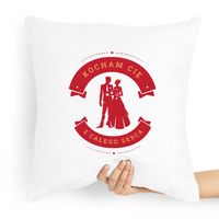 Poduszka Na Walentynki Kocham Cię Z Całego Serca Z Nadrukiem Ze Zdjęciem