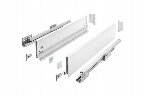 SZUFLADA GTV AXIS PRO 500B1 ŚREDNIA L500 H116 BIAŁA CICHY DOMYK WYSUW na Arena.pl