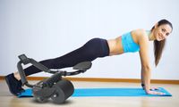 ROLLER DO TRENINGU MIĘŚNI BRZUCHA FIT PRO MAX LCD + uchwyt na smartphone