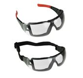 Okulary ochronne przeciwzamgleniowe, regulowane zauszniki+gumka