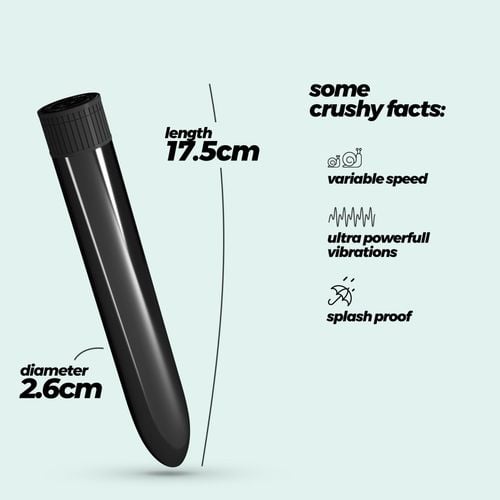 wibrator crushious classic vibe czarny 17,5 cm na Arena.pl