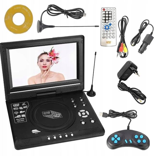 ODTWARZACZ DVD PRZENOŚNY SAMOCHODOWY USB KONSOLA zdjęcie 5
