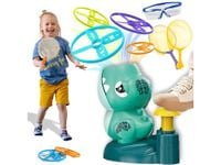 Wyrzutnia latających krążków dysków dla dzieci dinozaur zabawka powietrzna