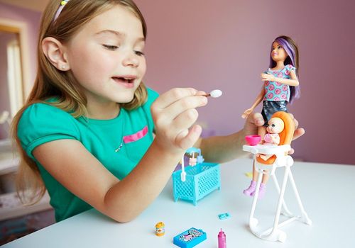 Barbie Skipper Opiekunka Do Dziecka Plus Bobas na Arena.pl