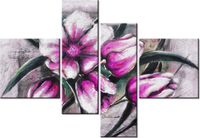 130CM 90 OBRAZ 4 ELEM KOMPOZYCJA TULIPANÓW ŚCIENNY