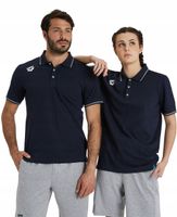 Koszulka polo bawełniana unisex Arena Team Poloshirt Solid Navy R.S