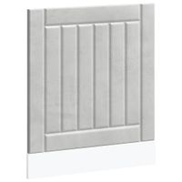 Panel do zmywarki Lucca szarość betonu materiał drewnopochodny