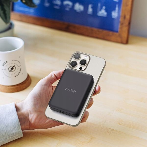 MAGNETYCZNY POWER-BANK NA MAGSAFE 10000MAH 15W USB-C DO IPHONE 12 13 14 15 zdjęcie 7