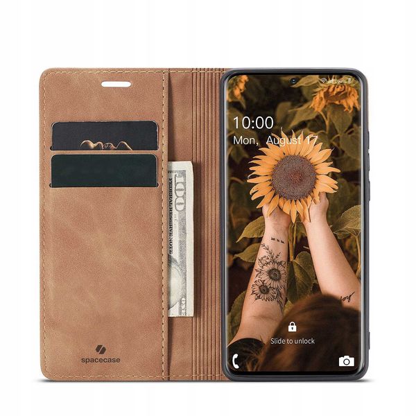 Spacecase Wallet Galaxy S20 Light Brown zdjęcie 14