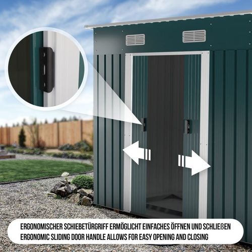 Jago Garden Domek narzędziowy, zielony, 182 x 186 x 118 cm na Arena.pl