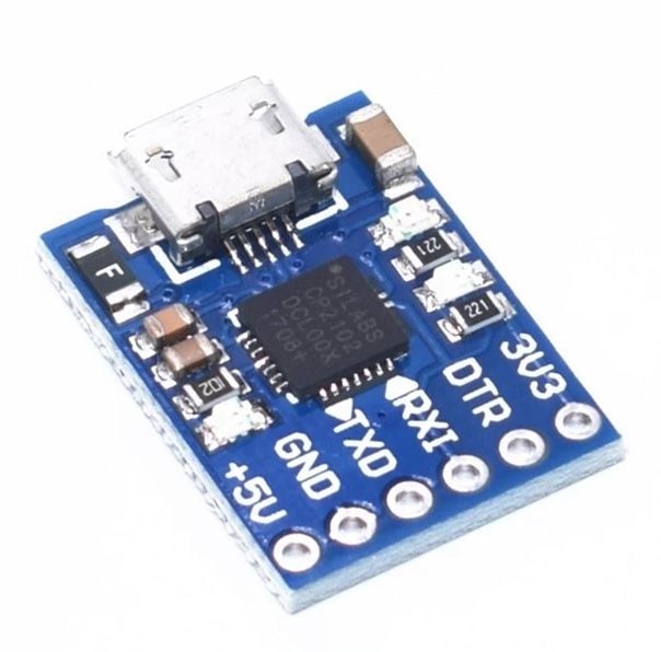 Konwerter CP2102 micro USB 2.0 - TTL UART 6 pin zdjęcie 1