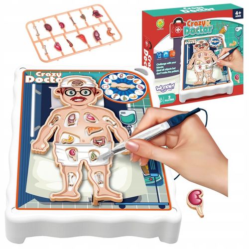 SZALONY LEKARZ GRA ZRĘCZNOŚCIOWA PLANSZOWA OPERACJA MAŁY DOKTOR WOOPIE na Arena.pl