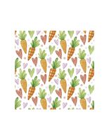 SERWETKI DAISY POL-MAK 33X33 SŁODKIE MARCHEWKI I SERDUSZKA 20 SZTUK