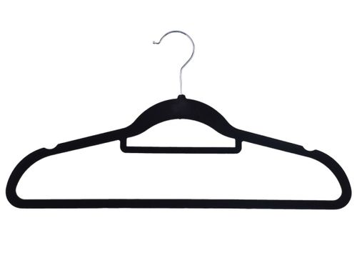 Wieszak welurowy MAXI komplet 100 szt czarny na Arena.pl