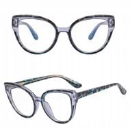 SOLIDNE Damskie Okulary Zerówki do KOMPUTERA Blue Light UV OPRAWKI Flexy OC