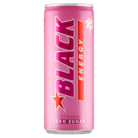 Black Energy Zero Sugar Wild Strawberry  napój energetyzujący 250 ml