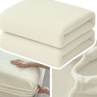 PRZEŚCIERADŁO Z GUMKĄ 180x200 PLUSZOWE POLAROWE MIŚ MIĘKKIE CIEPŁE KREMOWY