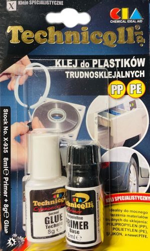 KLEJ DO PLASTIKÓW TRUDNOSKLEJALNYCH PP i PE - X-935 TECHNICQLL na Arena.pl