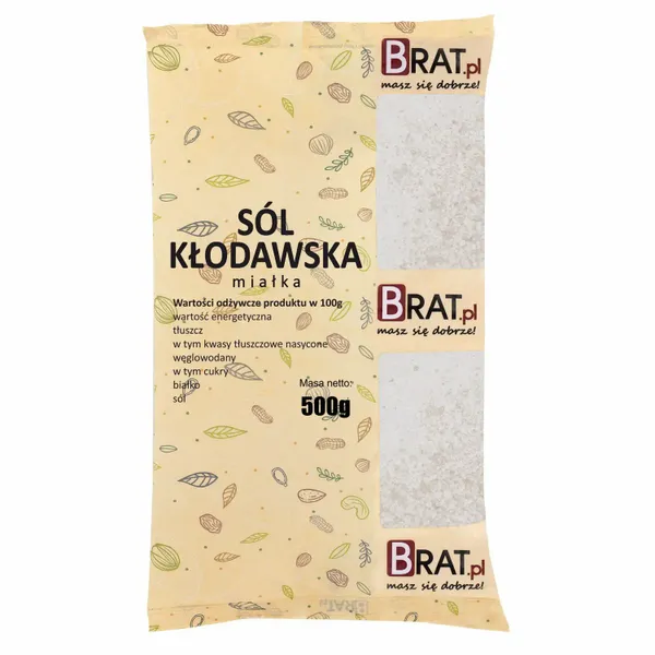Sól kłodawska miałka Brat.pl 500g zdjęcie 1