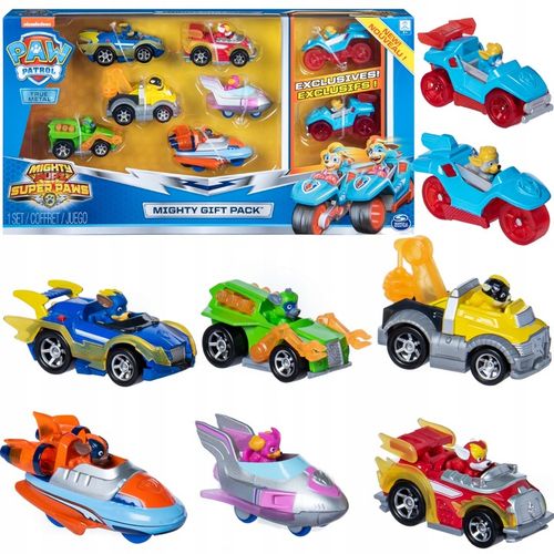 PSI PATROL MIGHTY PUPS ZESTAW 8 POJAZDÓW METALOWYCH TRUE METAL na Arena.pl