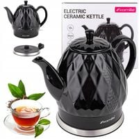 CZAJNIK ELEKTRYCZNY BEZPRZEWODOWY CERAMICZNY KAMILLE 1200 W 1,5 L