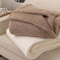 Koc narzuta Dreamy boucle 150x200 brązowy miękka bukla+baranek