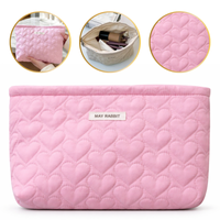 kosmetyczka jednokomorowa pikowana serca 25 x 5 x18 cm ks120r